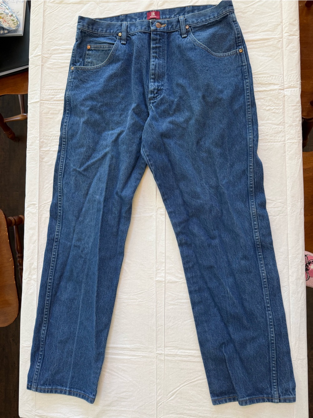 Wrangler Men's Dark Blue Relaxed Jeans